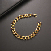 Cuban Chain Bracelet Stainless Steel Geometric Link Jewelry
