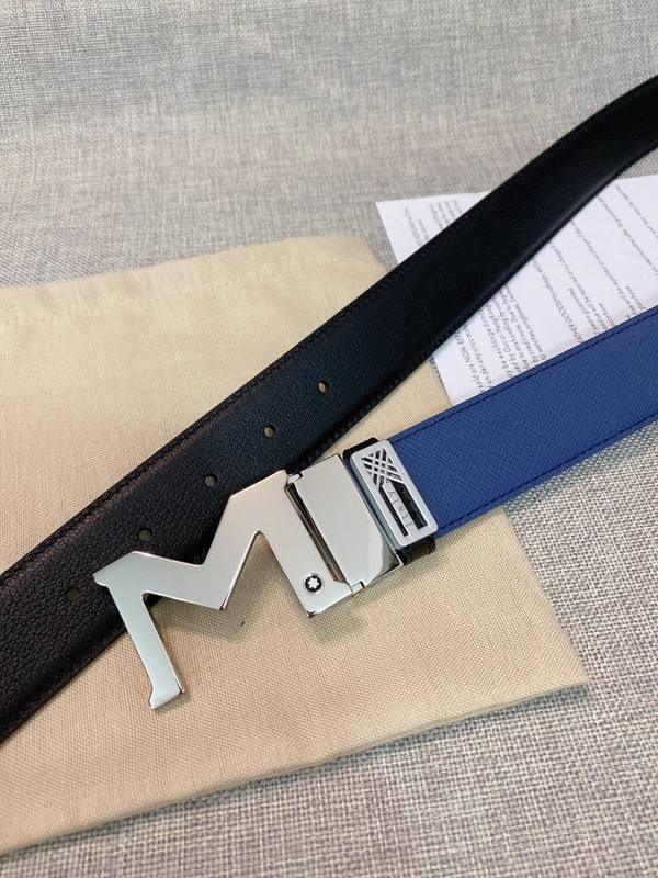 Montblanc M Buckle Reversible Leather Belt &