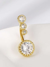Stainless Steel Diamond Navel Ring Jewelry