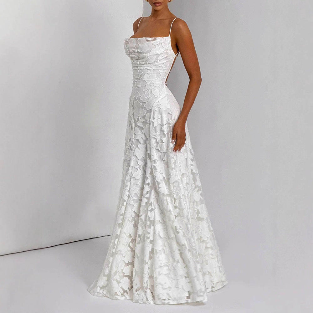 Elegant One-Shoulder Chiffon Dress