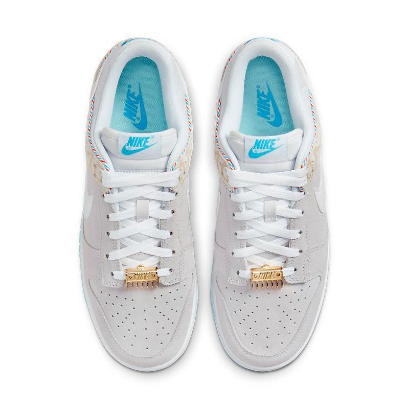 Nike Dunk Low SE Barber Shop Grey Sneakers - Unique Style