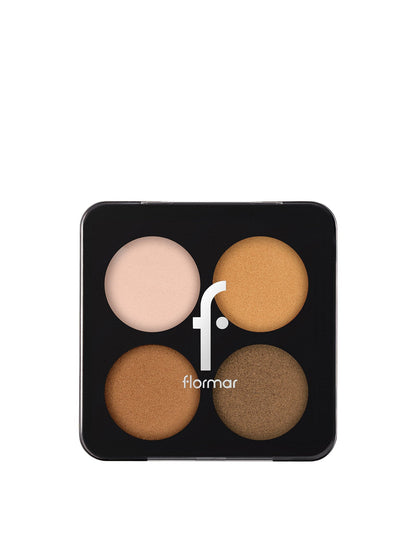 Flormar Color Palette Matte &amp; Shimmer 4-Color Eyeshadow Palette