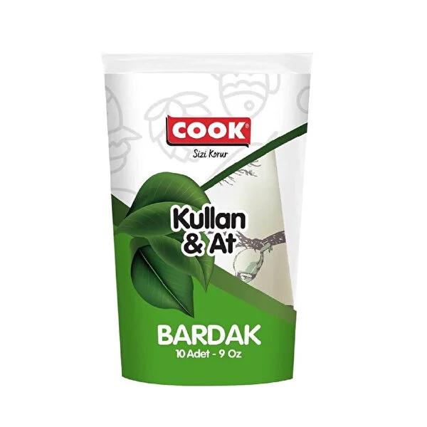 Cook Disposable Paper Cups 9 Oz - Pack of 10, Eco-Friendly &amp; Convenient Beverage Serving Solution