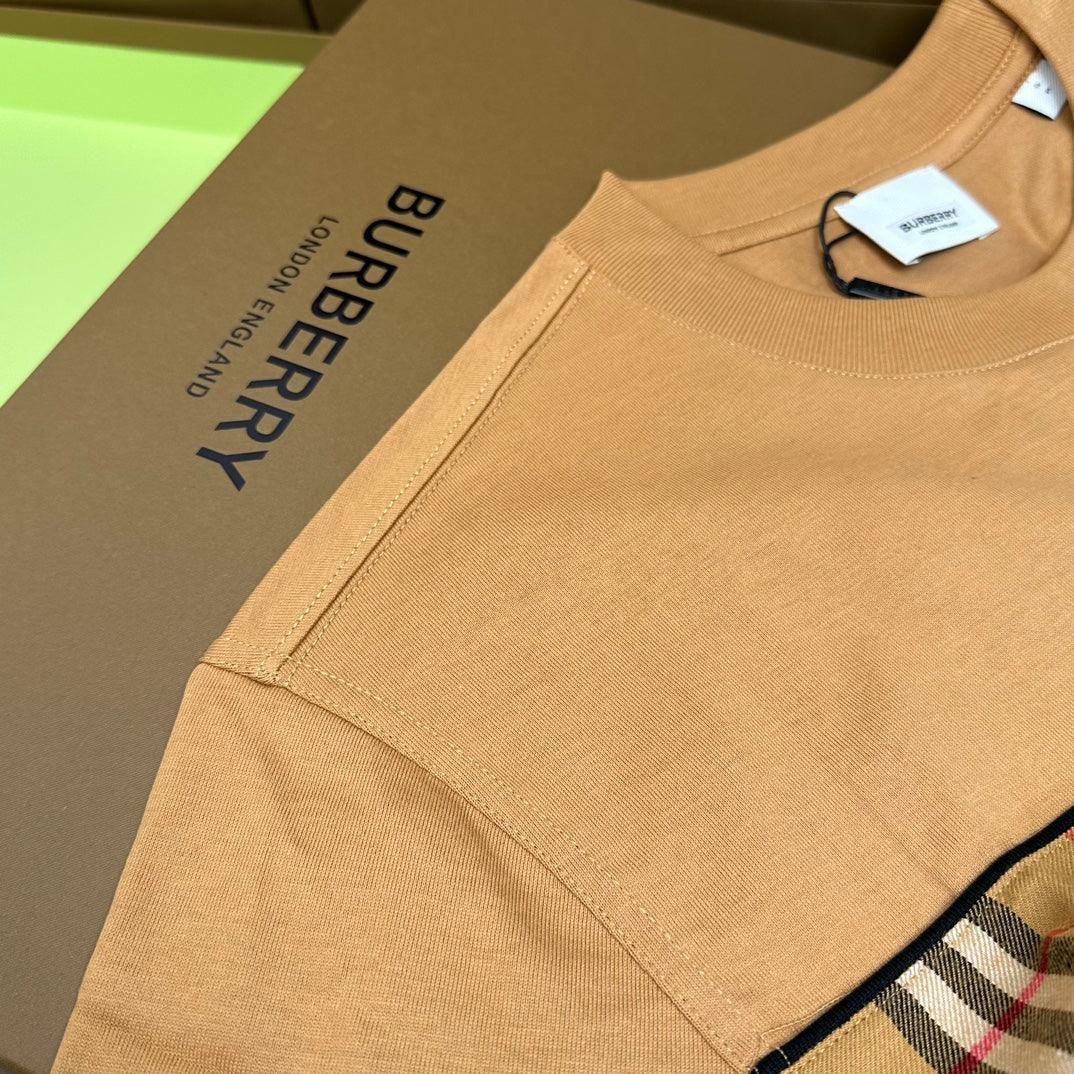 Burberry Luxury T-Shirt Without Collar Brown - Premium Cotton Comfort