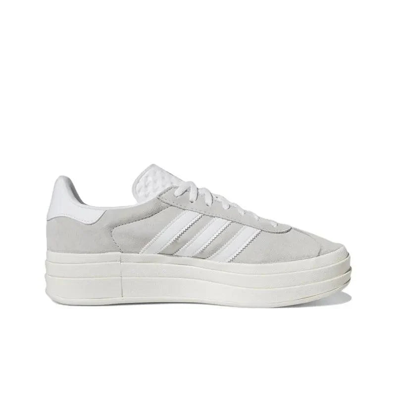 Adidas Gazelle Bold Grey White | Premium Suede Sneakers | Casual Comfort