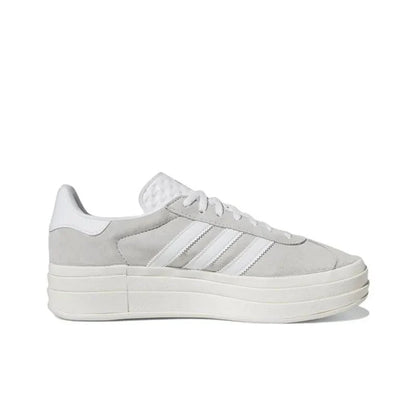 Adidas Gazelle Bold Grey White | Premium Suede Sneakers | Casual Comfort