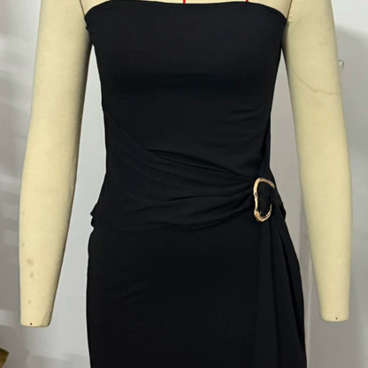 Womens Sleeveless Off Shoulder Long Dress