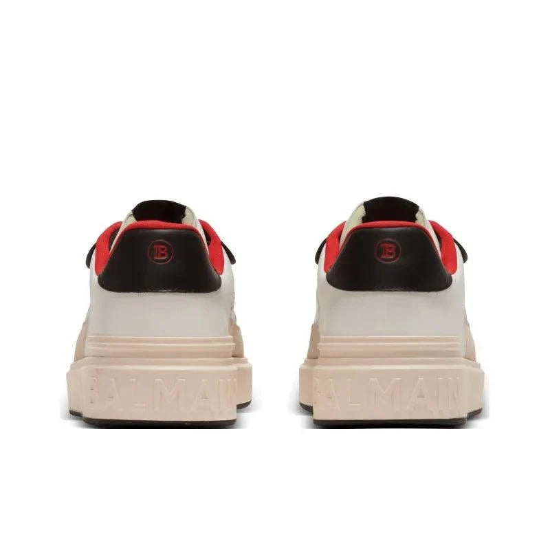 BALMAIN B-Court Flip Snakeskin-effect Sneakers