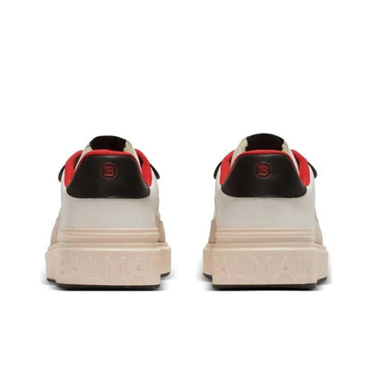 BALMAIN B-Court Flip Snakeskin-effect Sneakers