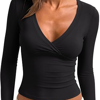Womens V-Neck Slim Fit Shirt