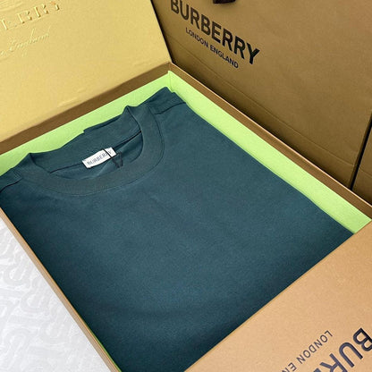 Burberry Green T-Shirt Without Collar