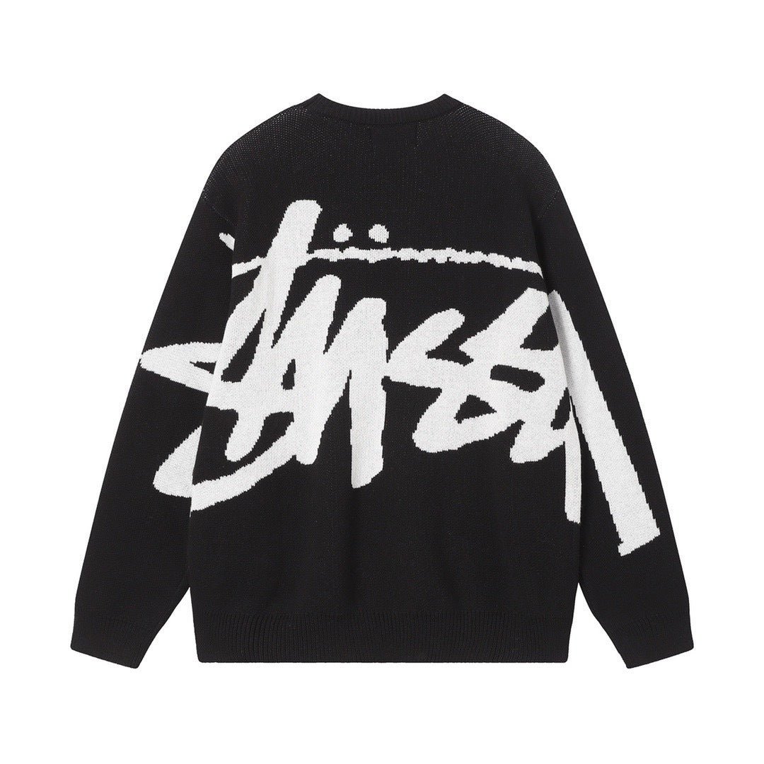 Stussy Stock Sweater – Black
