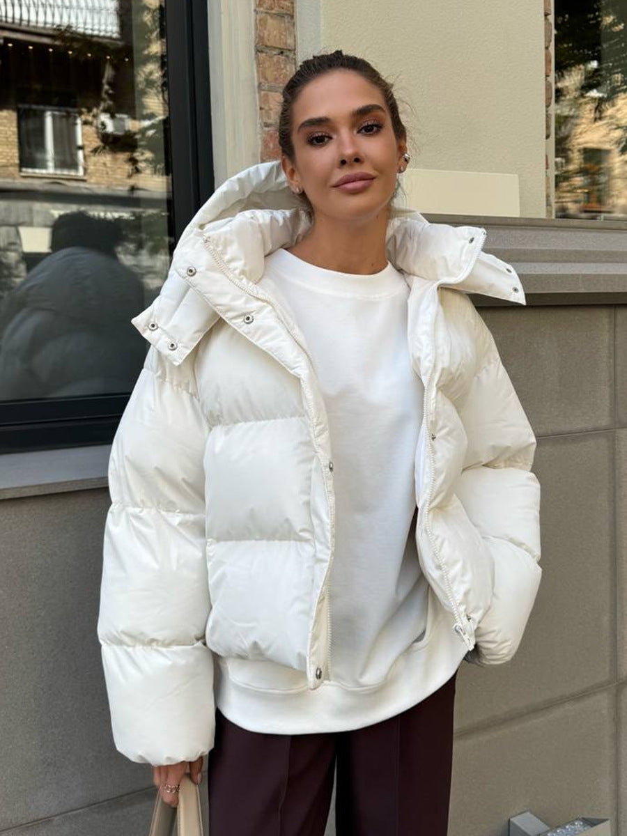 Womens Hooded Cotton Jacket