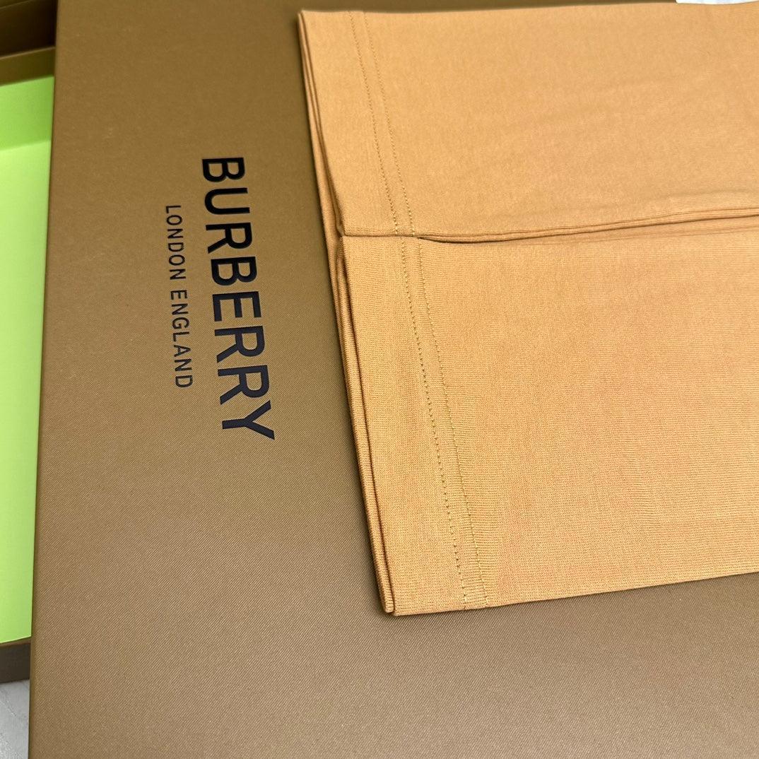 Burberry Luxury T-Shirt Without Collar Brown - Premium Cotton Comfort