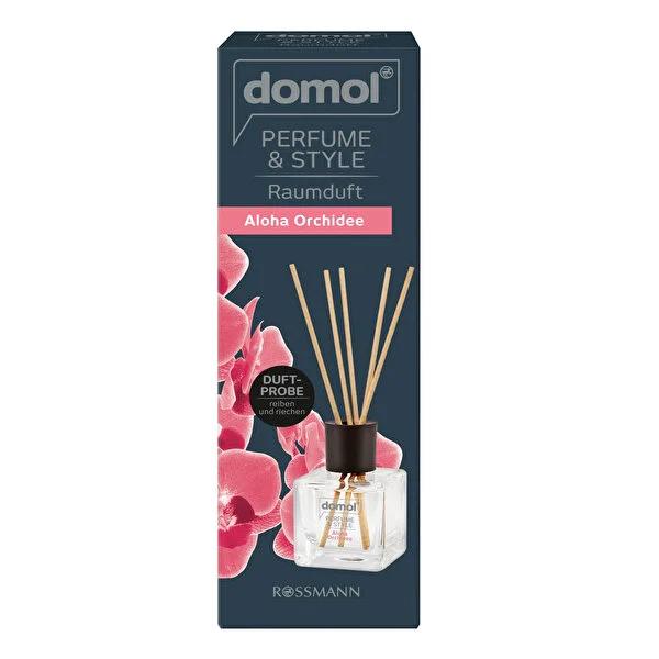Domol Aloha Orkide Room Fragrance 50ml - Long-Lasting Orchid Scent, Eco-Friendly Packaging