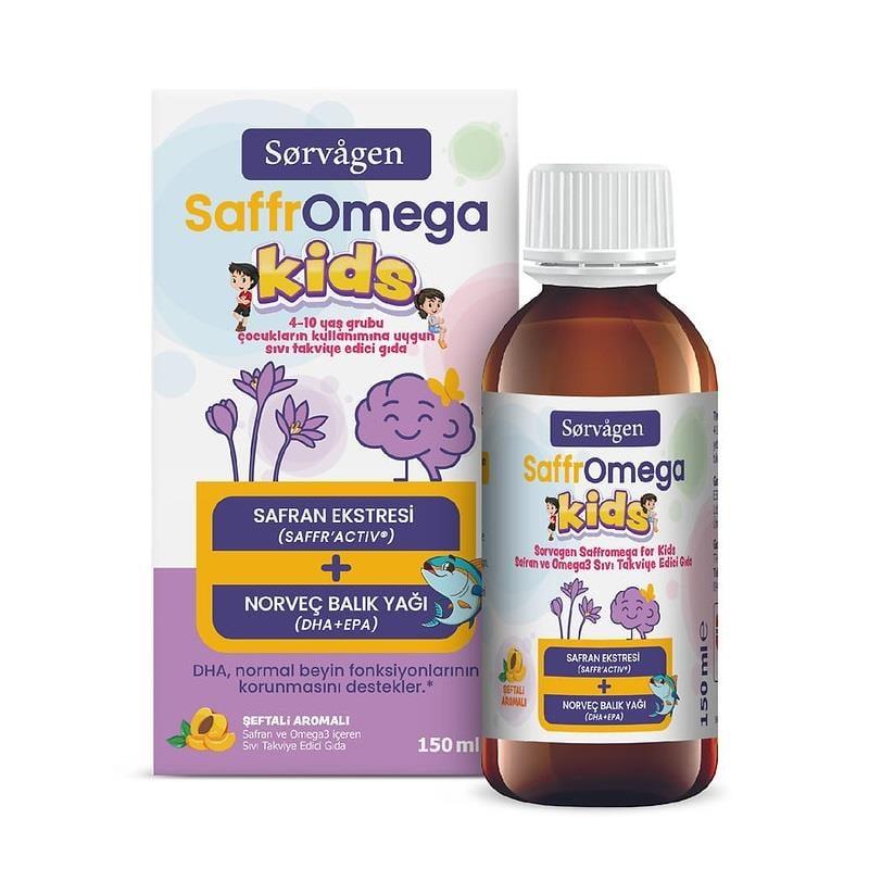 Sorvagen SaffrOmega Kids Saffron &amp; Omega-3 Liquid 150 ml