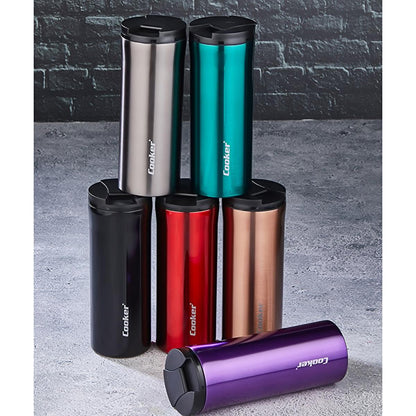 Cooker Stainless Steel Thermos 400ml - Keep Drinks Hot &amp; Cold On-the-Go, Leak-Proof Travel Mug