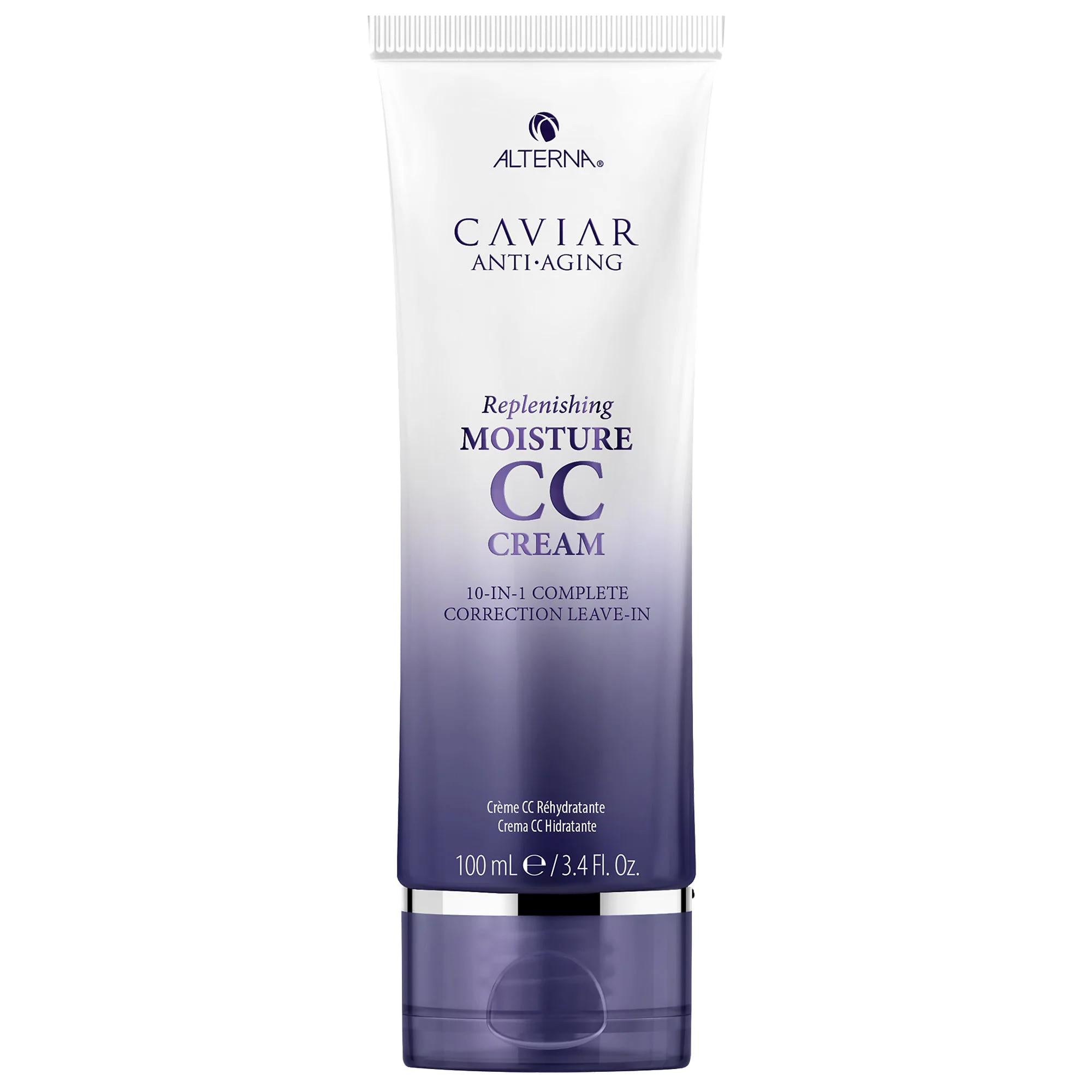 CAVIAR Anti-Aging Replenishing Moisture CC Cream - 10-in-1 Leave-in Hair Treatment &amp; Styling Cream for Damaged Hair