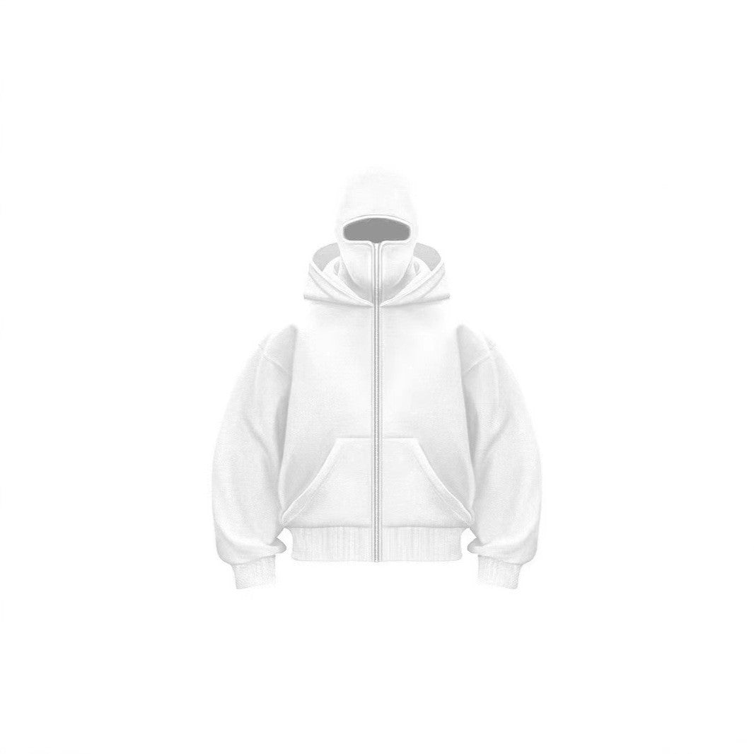 Double Layer Hooded Zipper Sweatshirt