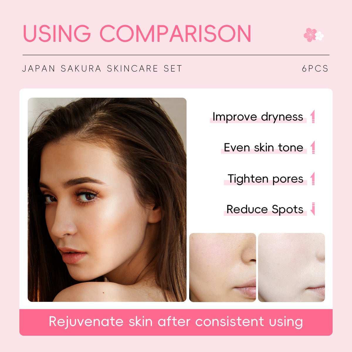 Six-piece skincare set