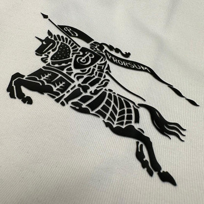 Burberry White T-Shirt Without Collar