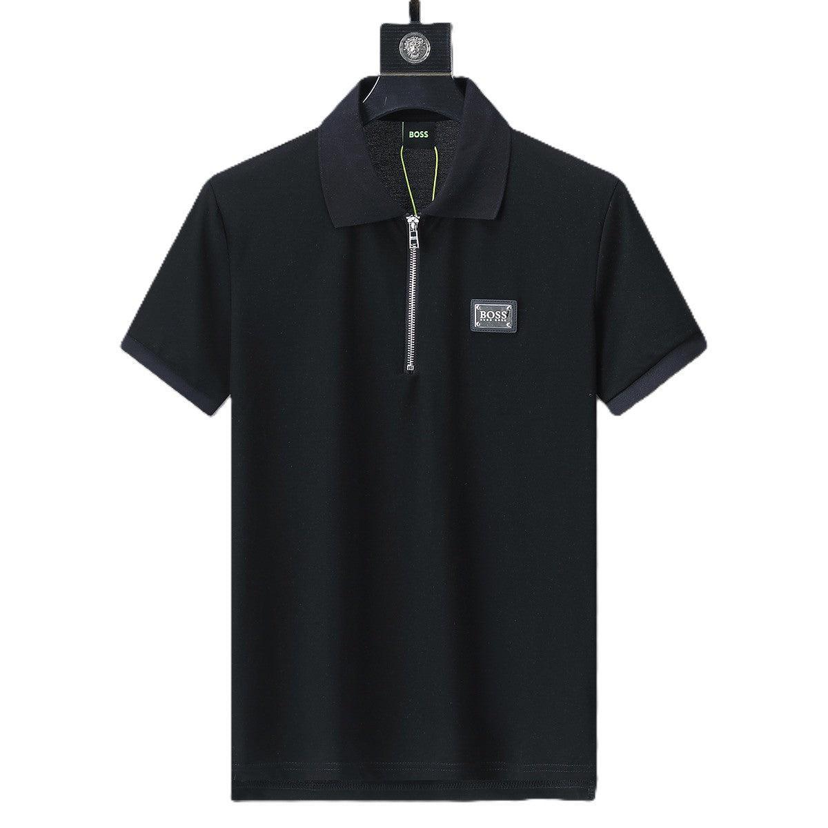 Hugo Boss Black T-Shirt with Collar