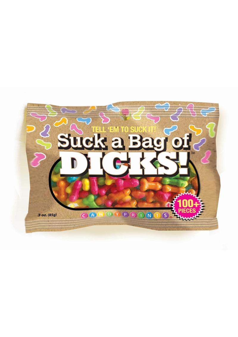 Suck a Bag of Dicks Candy 3oz Bag 100 Plus Pieces of Fun