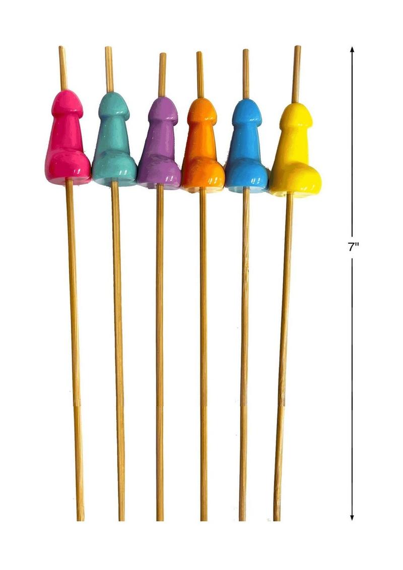 Super Fun Penis Hors D’oeuvre Picks 6 Colorful Picks for Parties