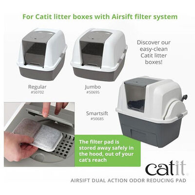 Catit Airsift Dual Action Odor Reducing Filters 2 Pack