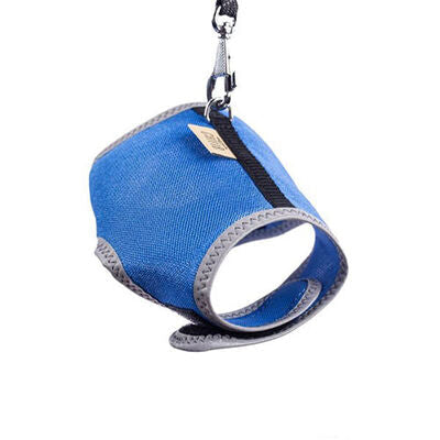 Cattie Air Mesh Cat Harness and Leash Set Royal Blue Small
