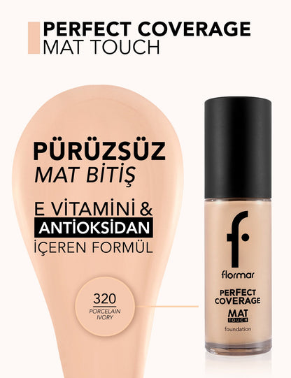 Flormar Mat Touch High Pigment Matte Foundation 30ml