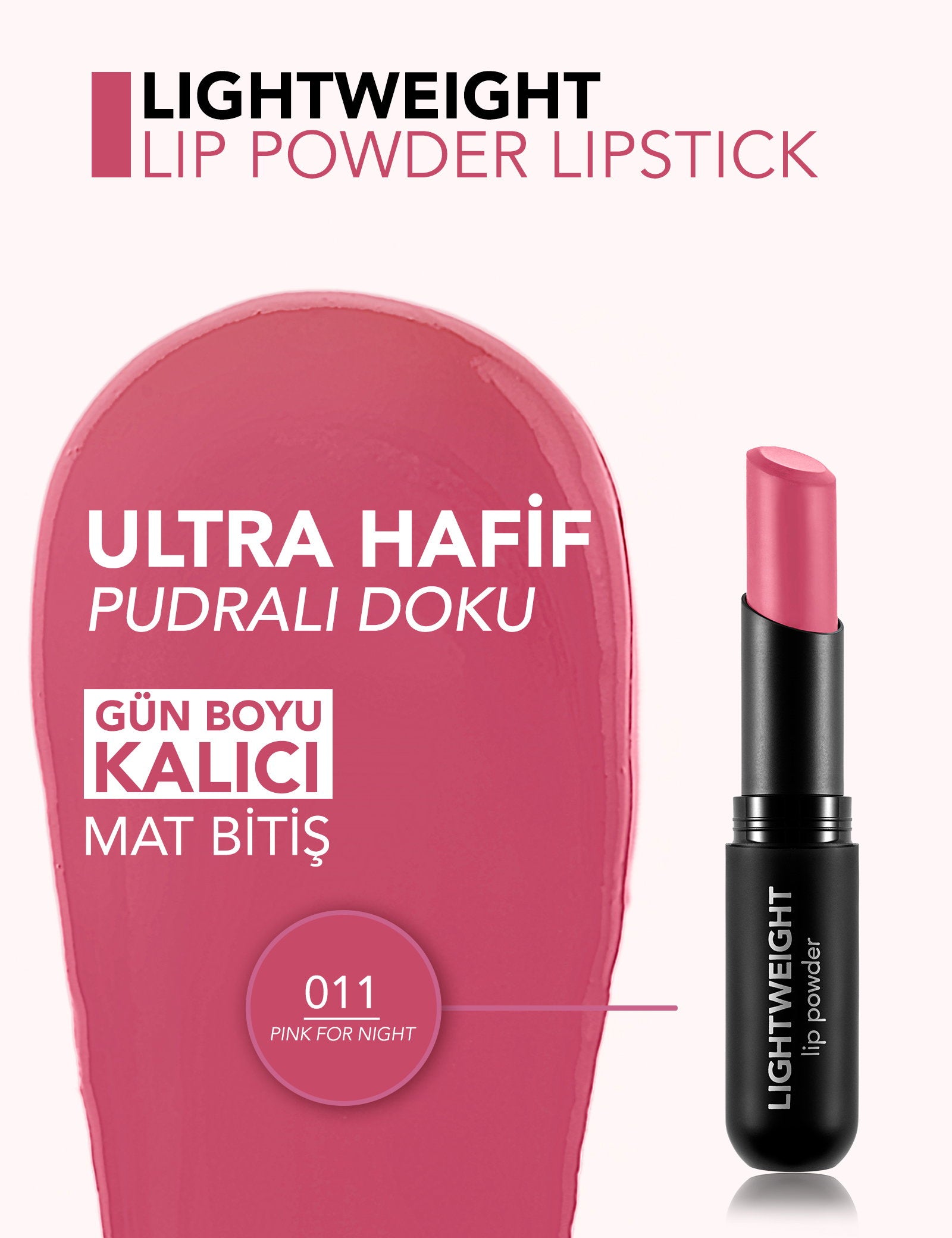 Flormar Lightweight Lip Powder Matte Lipstick 3g
