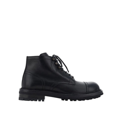 Dolce &amp; Gabbana Lace Up Leather Boots