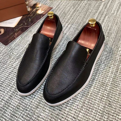 Men Slip On Loafers Breathable Flat Shoes