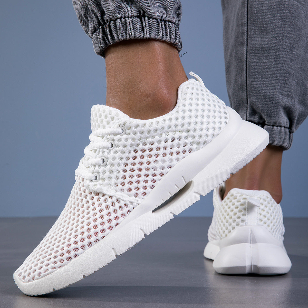 Fly-Knit Mesh Sports Shoes
