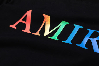Amiri Black T-Shirt Without Collar
