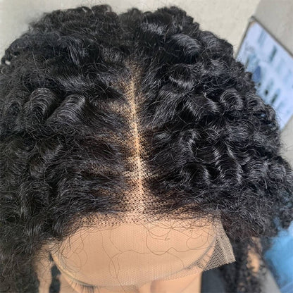 Lace Front Curly Blend Hair Wigs