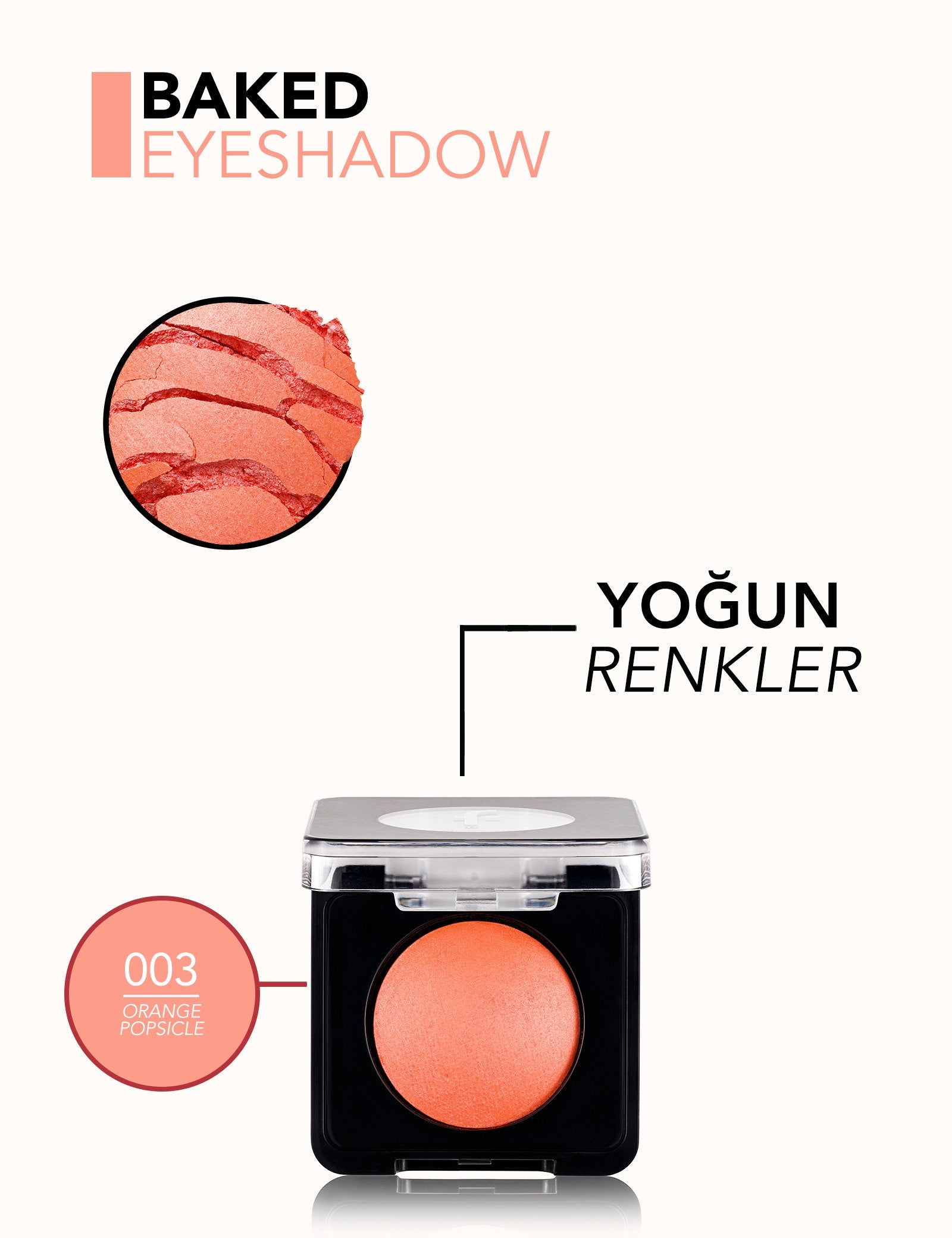 Flormar Baked Eyeshadow High Pigment Wet &amp; Dry Formula