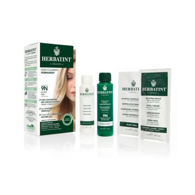 Herbatint 9N Honey Blonde Hair Dye - Natural, Ammonia &amp; Paraben Free, Botanical Extracts for Sensitive Scalp