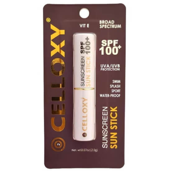 Celloxy Waterproof Sunscreen Stick SPF 100+ for Face 2g