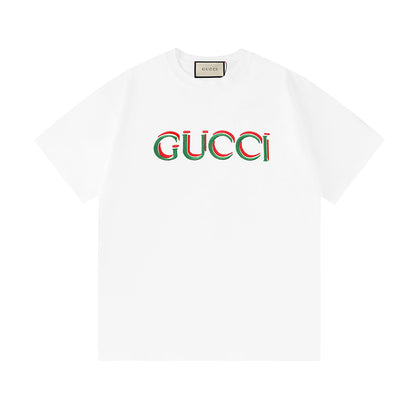 Gucci T-Shirt White Crew Neck Logo Tee – Luxury Cotton Comfort