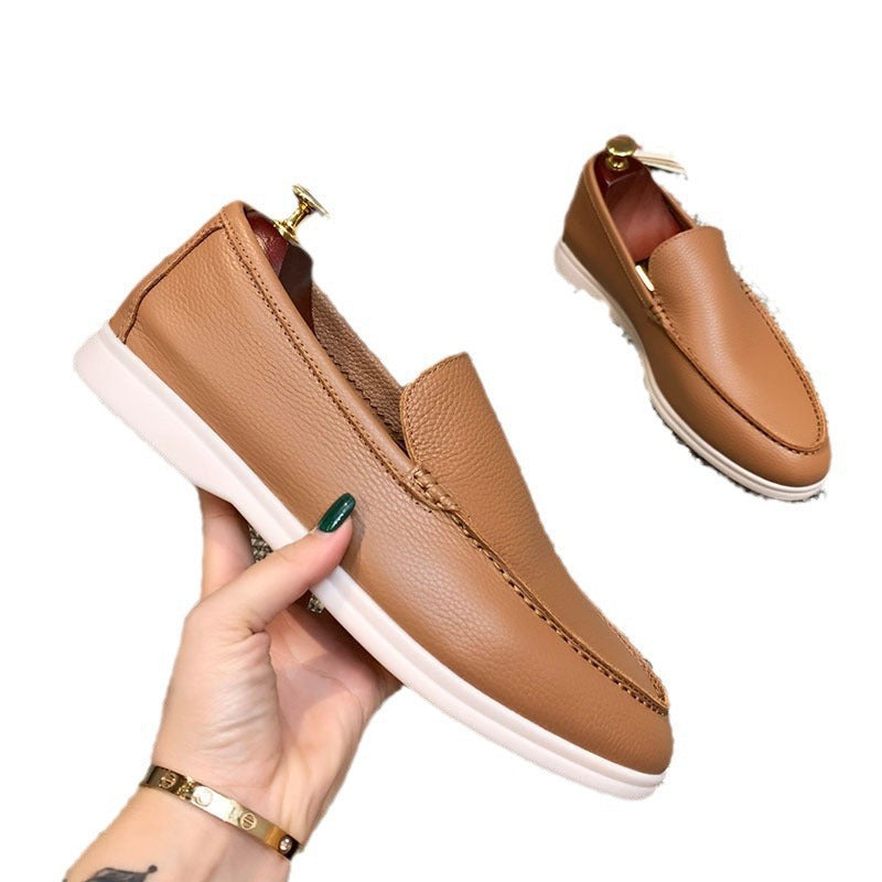Men Slip On Loafers Breathable Flat Shoes