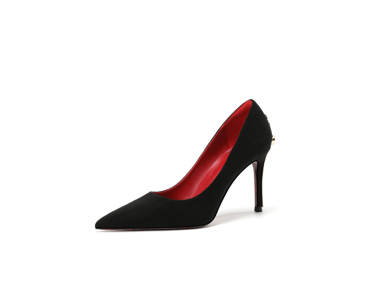 Womens Stiletto High Heels Pointed Toe Sword Design