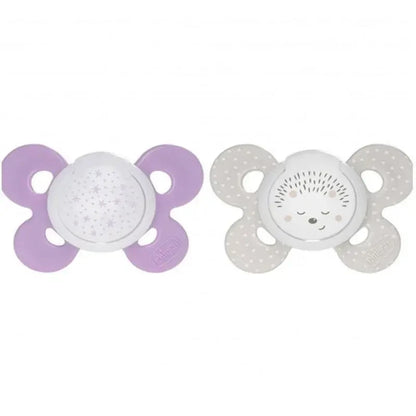 Chicco Physio Forma Comfort Silicone Pacifier for Girls 16-36M 2-Pack