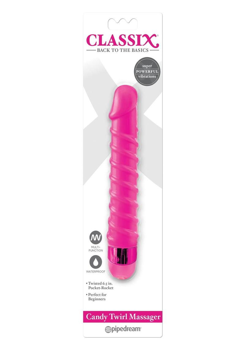 Classix Candy Twirl Massager Waterproof Vibrator