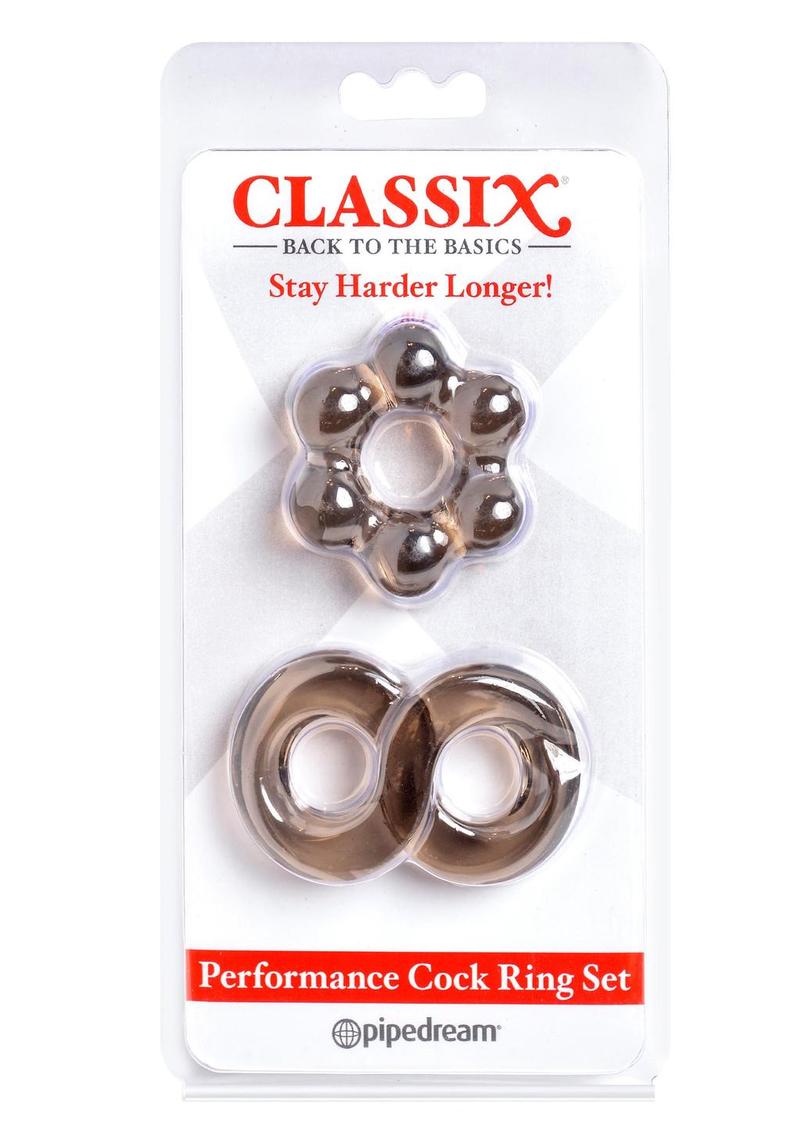 Classix Performance Cock Ring Set Dual Ring