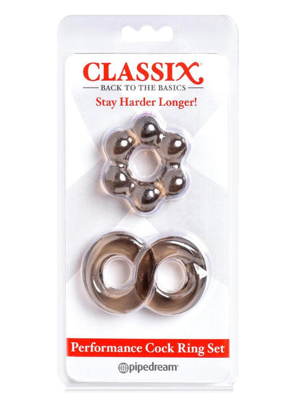 Classix Performance Cock Ring Set Dual Ring