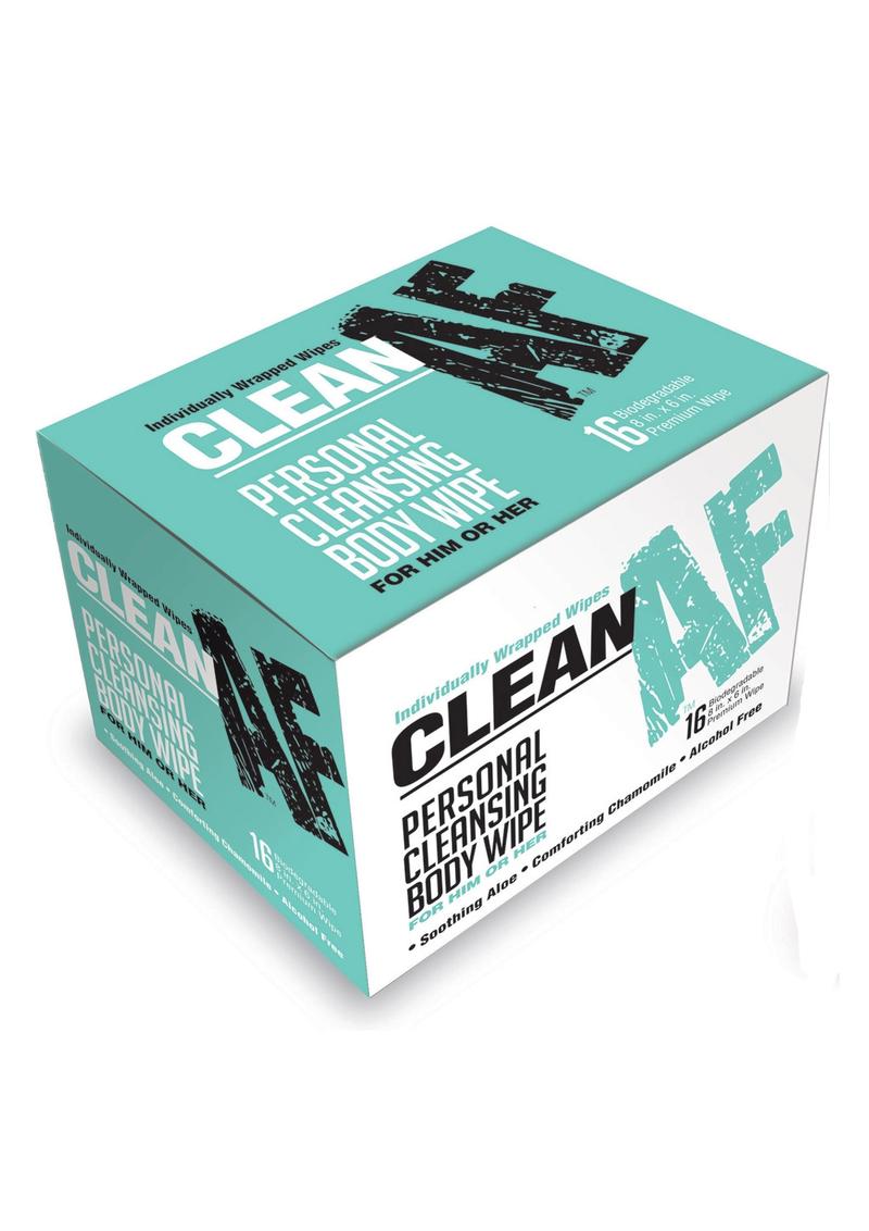 Clean AF Personal Cleansing Body Wipes Individually Wrapped