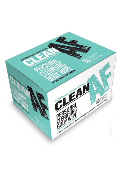 Clean AF Personal Cleansing Body Wipes Individually Wrapped