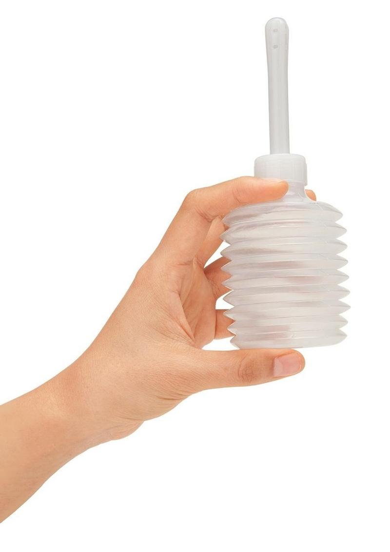 Soft Squeeze Beaded Anal Douche Set with Flared Base